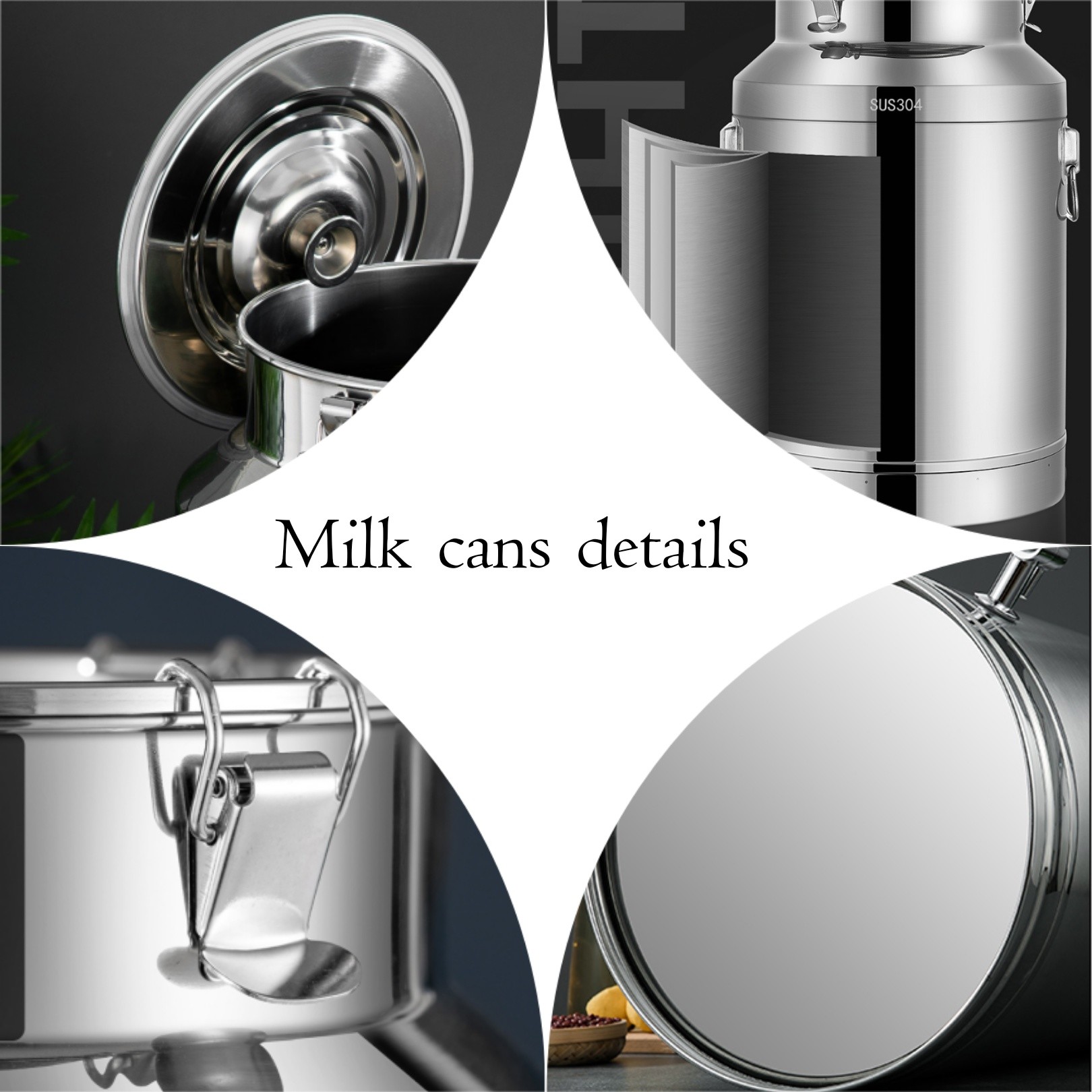 Home Brewing 9L SS Storage Barrel With Lid Farm Milk Storage