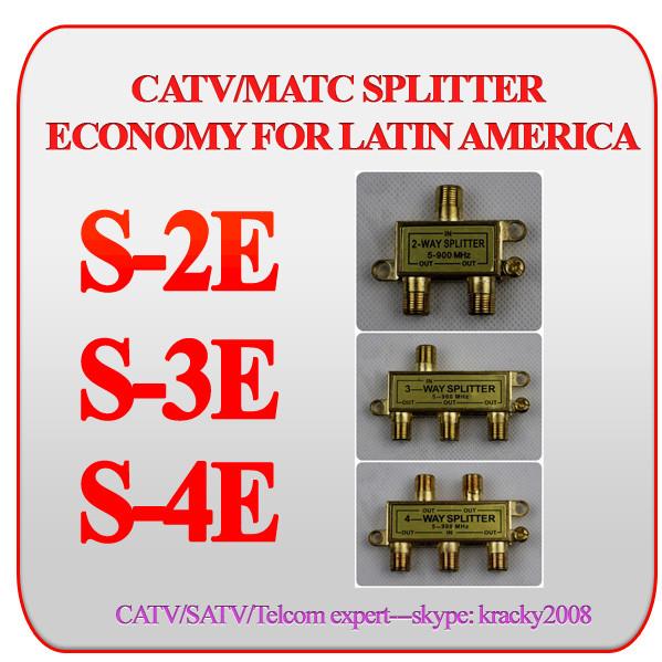 Buy cheap CATV/MATV 4-way splitter economy version for latin america from wholesalers