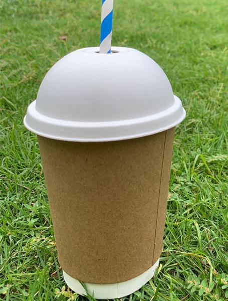 Buy cheap Disposable 90mm Sugarcane Dome Lids For 16 Oz Cups from wholesalers