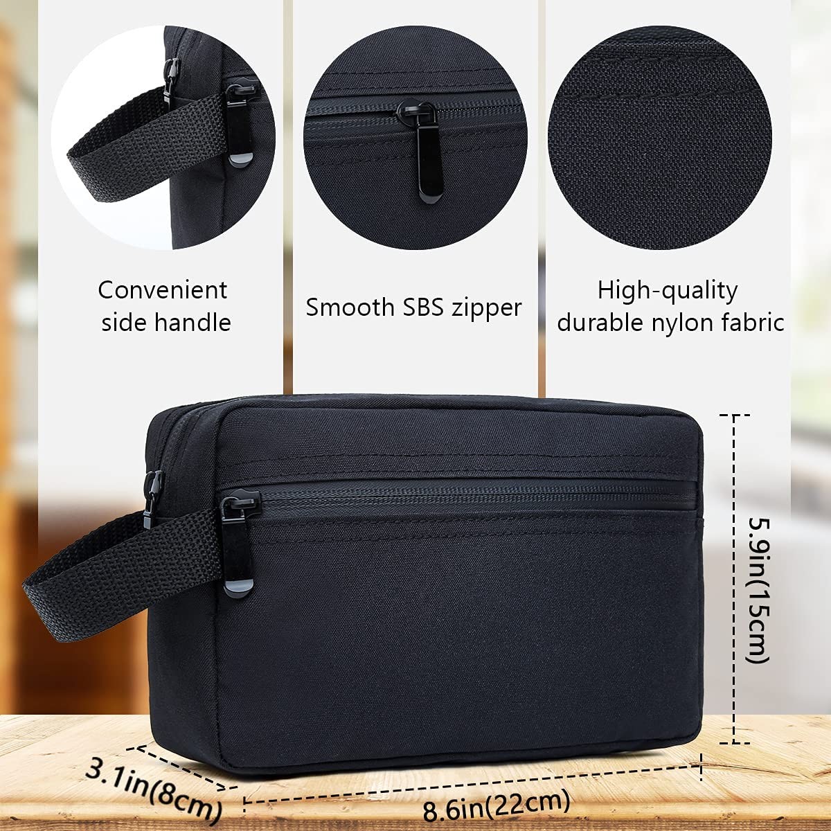 High quality Tolietry travel bag for men and women with handle