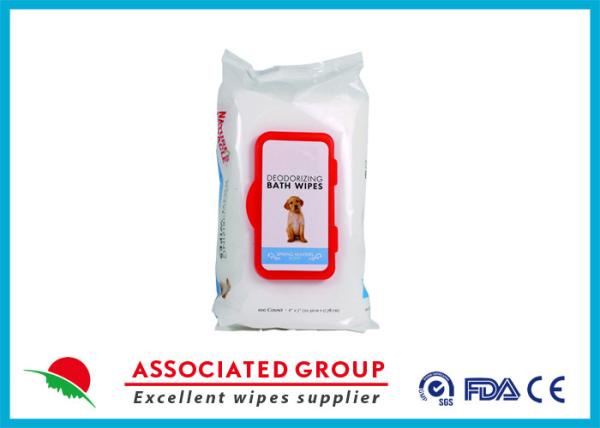 Buy cheap Antibacterial Deodorizing Scent Pet Wet Wipes For Paw Body Grooming from wholesalers