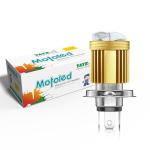 Motorcycle LED Headlight H4 HS1 H6 Ba20D Dual Color White Yellow True High Low