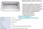 Blister Packaging Tray Rectangular Plastic Food Tray Corn Starch PLA Cement Tray