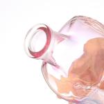 500 ml 16 oz Clear Glass Whisky Gin Tequila Bottle With Cork for Beverages