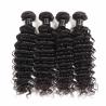 Buy cheap Black Color 100% Brazilian Virgin Hair Deep Wave Bundles With Lace Closure from wholesalers