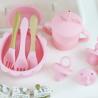 Buy cheap Wholesale Baby Geschirr Led Weaning Silicone Bib Spoon Bowl Spoon Bowl Plate Silicone Baby Feeding Tableware Set Product from wholesalers