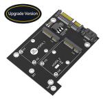 Dual SATA3 Converter Adapter Card for Full Size mSATA SSD Support 50.95*30mm in