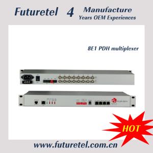 Wholesale 8e1 multi-sevice single mode pdh fiber optic communication  multiplexer from china suppliers