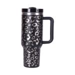 Eco Friendly 40 Oz Stainless Steel Tumbler With Handle Insulated Simple Modern