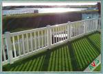 UV Resistant Landscaping Synthetic Grass Field Green / Apple Green 8000 Dtex