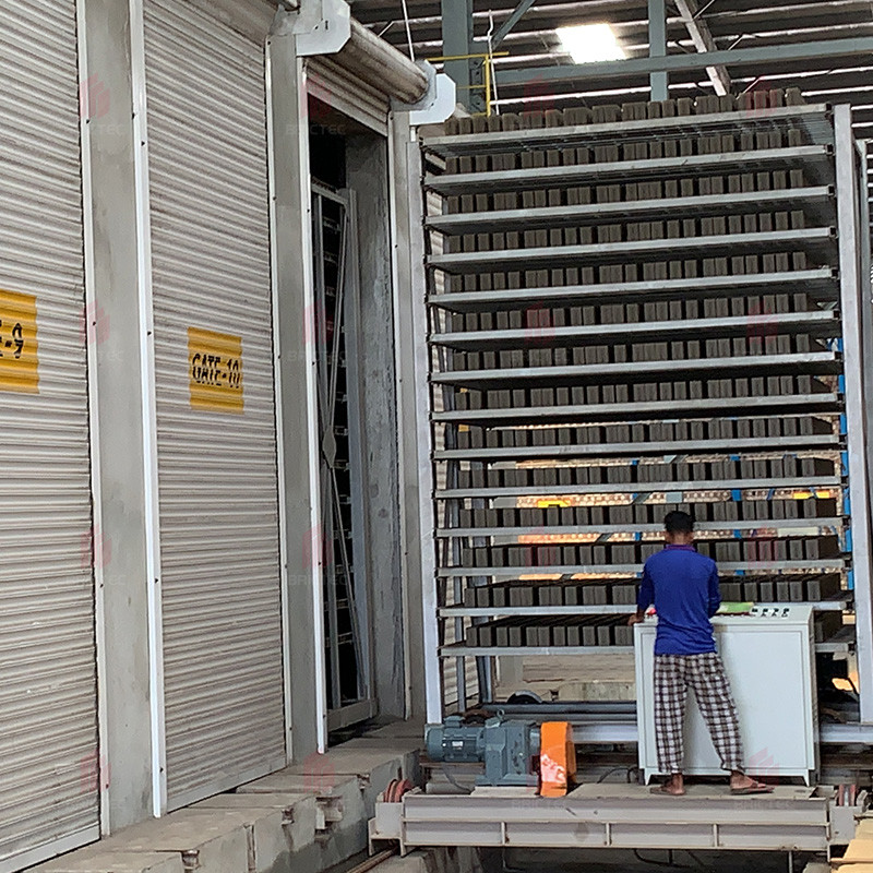 Dryer Machine in Brick Making Process and Products in Drying Chamber in Malaysia