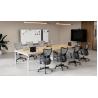 Buy cheap Adjustable Armrest Swivel Office Chair for Staff Conference Room Mid Back Mesh Design from wholesalers