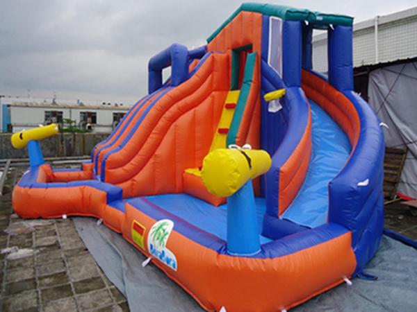 Quality CE Certificate Inflatable Water Park With Slide PVC Tarpaulin For Kids Water Games for sale
