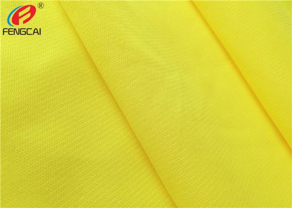 Quality 100gsm Yellow orange 100% Polyester Oxford Fluorescent Material Fabric For Safety Wear for sale