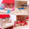 Buy cheap Natural Handmade Wooden Doll House Toys DIY Colored ISO9001 from wholesalers