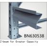Buy cheap Adjustable Heavy Duty Steel Shelving Units 12 Ga Z Formed Beam 60 Inch Long from wholesalers