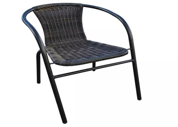 Buy cheap Outdoor Steel Stacking Rattan Chair For Restaurant Patio Garden Bistro from wholesalers
