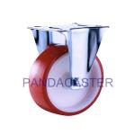 Buy cheap Rigid Industrial Caster Wheels 330Lbs Polyurethane PU Trolley Wheels from wholesalers