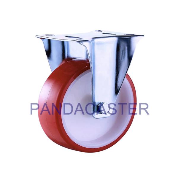 Buy cheap Rigid Industrial Caster Wheels 330Lbs Polyurethane PU Trolley Wheels from wholesalers