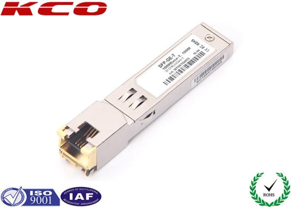 Buy cheap Single Fiber SFP Copper Gigabit Transceiver Module Rj45 1000BASE-T For CAT6 CAT7 from wholesalers