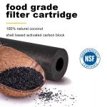 White NSF42/NSF53 Certified Refrigerator Water Filter for Lead and Sulfur