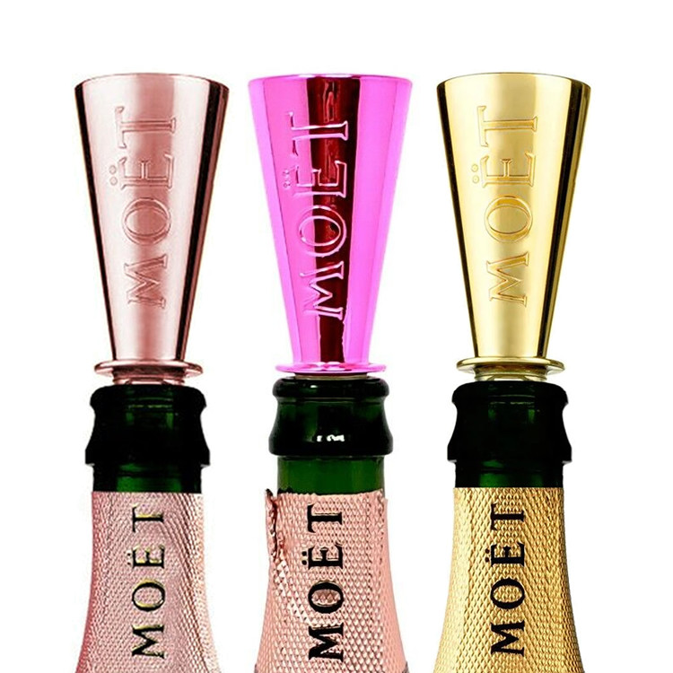 FDA Gold Plated Moet Chandon Champagne Sipper Embossed Logo