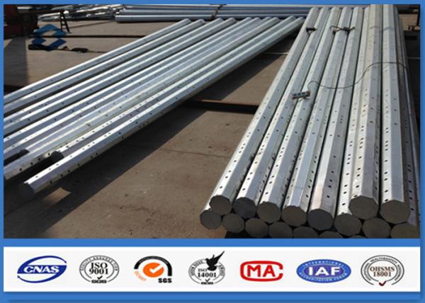 Buy cheap 8M 9M 10M Galvanized Steel Pole wit Hot Dip Galvanization Min 86 microns from wholesalers