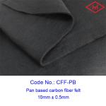 8mm Industrial Pan Based Carbon Fiber Felt Rolls 0.12 - 0.16g/cm3