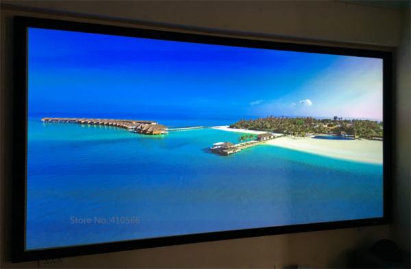 Buy cheap Wall Mount Fixed Frame Projection Screen HD Aluminum Frame For Home Cinema from wholesalers