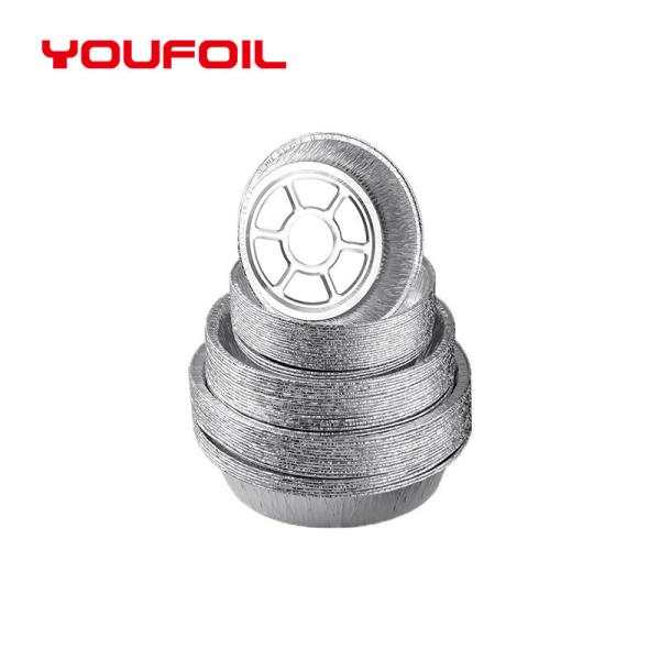 Microwave Safe Round Aluminium Foil Container Disposable Aluminum Foil Tray For