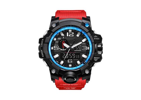 Buy cheap PU Strap Plastic Digital Watch , 50m Waterproof Digital Sports Watches For Men from wholesalers