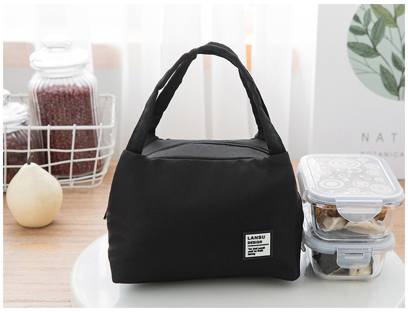 Zipper Closure Oxford Insulated Lunch Cooler Bags