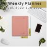 Buy cheap 100GSM Paper Monthly Weekly Planner Pink Color 2023 2023 12 Months from wholesalers