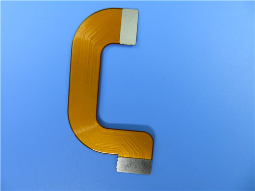 Double Sided Flexible PCB Made on Polyimide With Stiffener of Stainless Steel Shim and Immersion Gold for Industrial Con