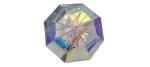 Auto Open Clear Umbrella Romantic Dream Beautiful Color Aurora Transparent
