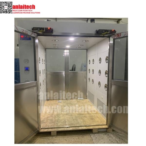 Buy cheap Electric Interlock Cargo Goods Air Shower Tunnel With Double Doors For Cleanroom from wholesalers