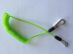 Transparent green spring string coil lanyard semi-finished coiled tether leash