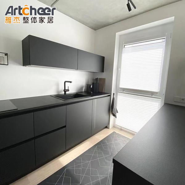 Buy cheap Modern Kitchen Furniture Design Allure Cabinets With Door Handles And Dish Drying Rack from wholesalers
