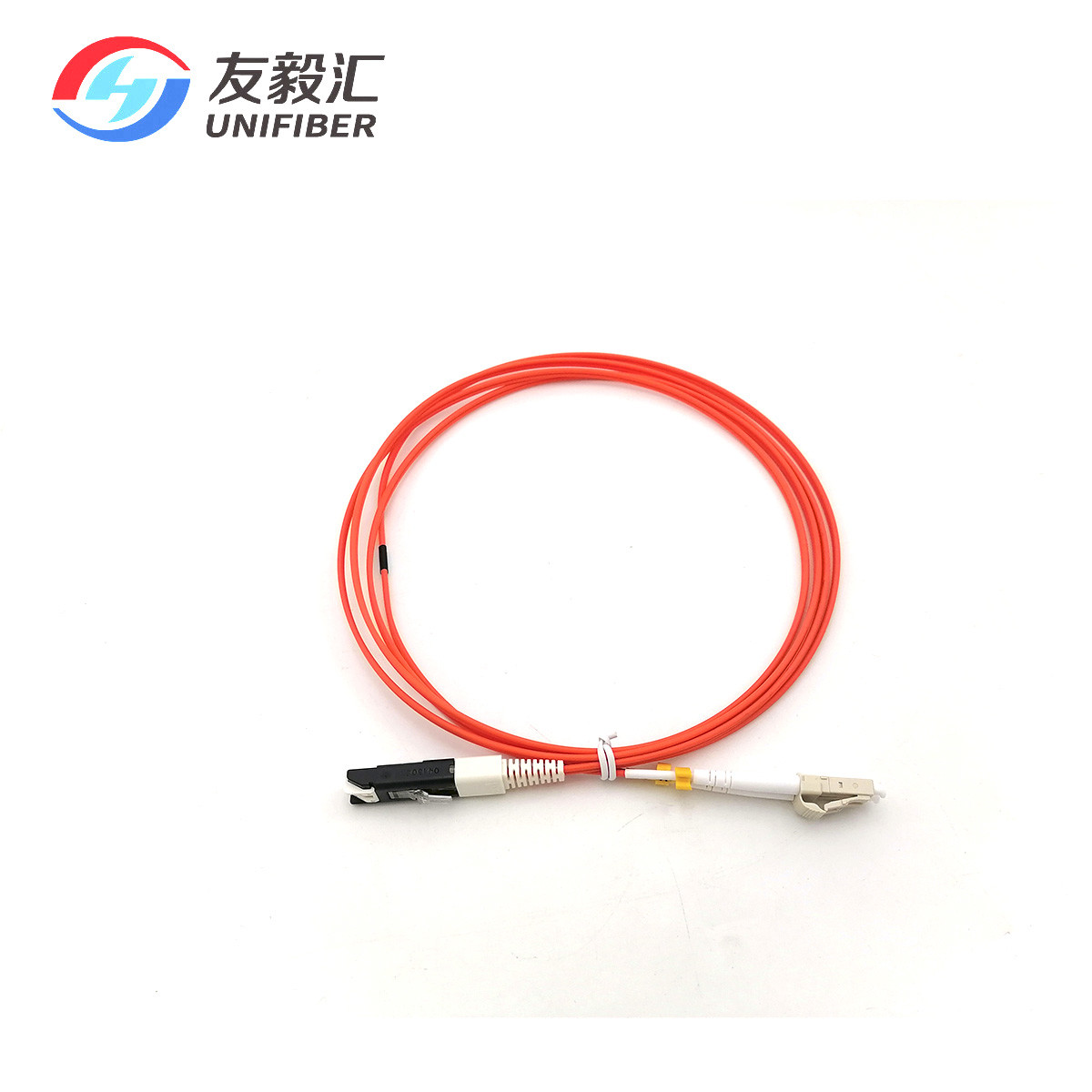 GGP Coated Fiber Optic Patch Cord Multimode OM1 VF45-LC Duplex 1m LSZH