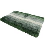Striped Anti Skid Latex Backed Bath Mats 100 % Polyester Bathroom Runner Mat