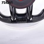 Black Leather Mercedes Benz Steering Wheel Carbon Fiber Car Accessories
