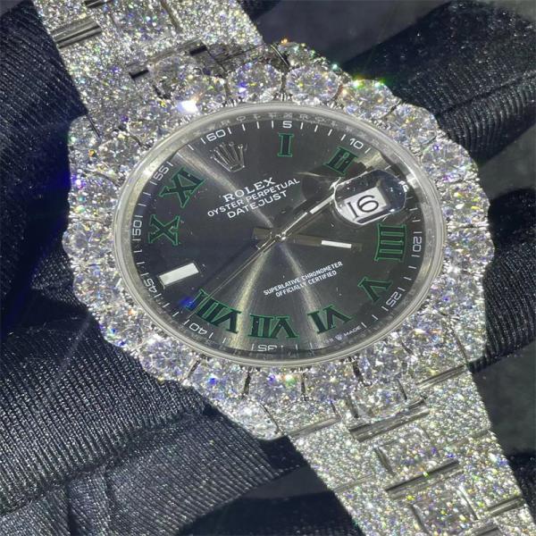 Buy cheap Luxury Design Moissanite Watch Rolex OEM Diamond Watches For Men from wholesalers