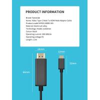 Buy cheap VL100 6 FT 4K 60HZ USB Type C to HDMI Cable Adapter HDTV 1080P product