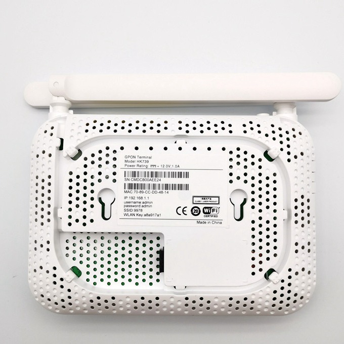 Hisilicon HK739 GEPON ONT wifi router 1ge 3fe 1tel 2.4ghz 5dbi wifi GEPON ONU ONT ftth modem