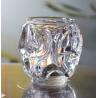 Buy cheap Heavy Duty Unique Ribbed Glass Candle Holders , Clear Glass Candle Holder For Tealight from wholesalers