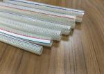3 / 8 Inch Clear PVC Braided Pipe / Polyester Reinforced Plastic Hose
