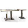 Buy cheap Professional Coffee Table Base Sandy Texture Square Office Table With Pedestal Base from wholesalers