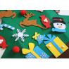 Buy cheap Custom Wall Hanging Felt Christmas Decorations With 26pcs Detachable Christmas Ornaments from wholesalers