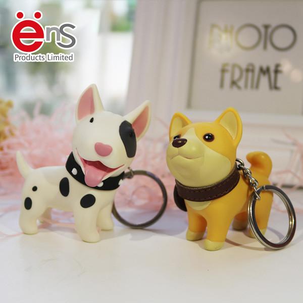 Buy cheap 3D Cartoon Promotional Plastic Keychain , Dog Key Ring PVC PU Material from wholesalers