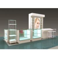 Buy cheap Flooring Type Beauty Product Display Stand Cosmetic Display Showcase With Glass product